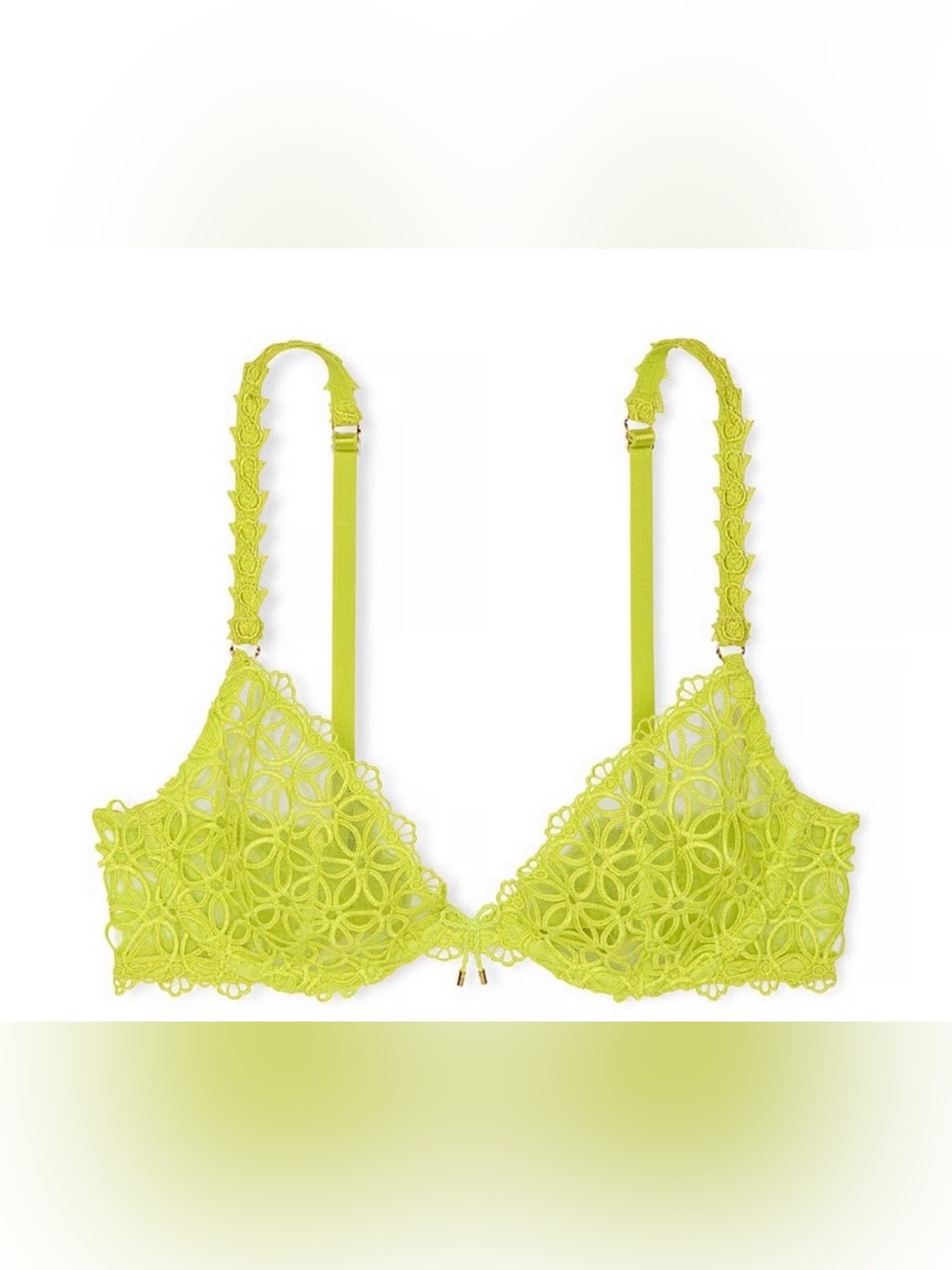 Victoria's secret very sexy Lace Bralette in Vibrant Green size 36D
